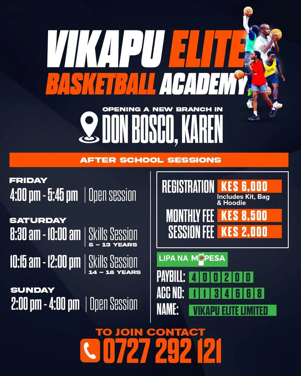 Vikapu Elite Basketball Academy - New Branch at Don Bosco, Karen